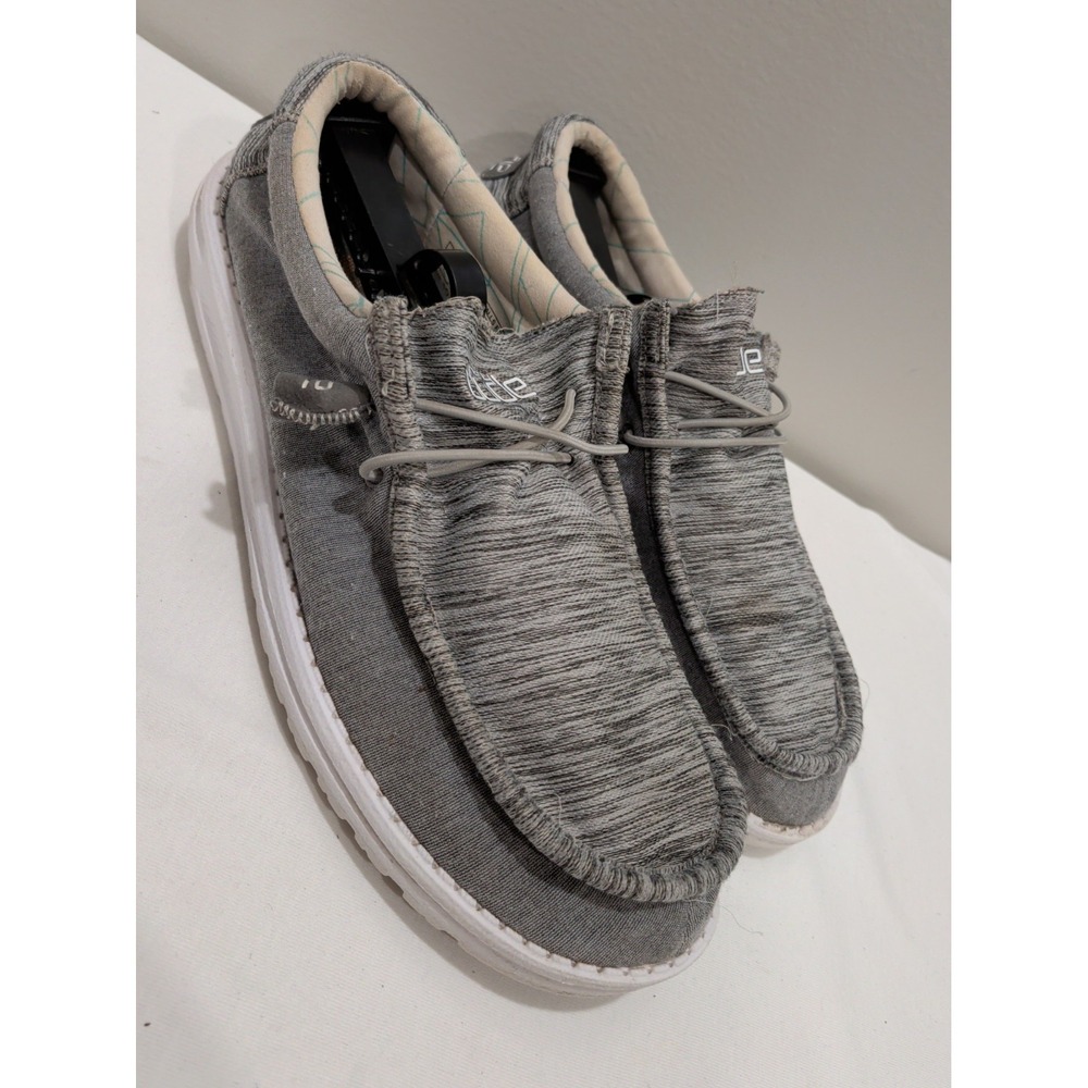 Hey Dude Wally Walls Foggy Mens Gray Casual Slip On Shoes Size 11 110063250